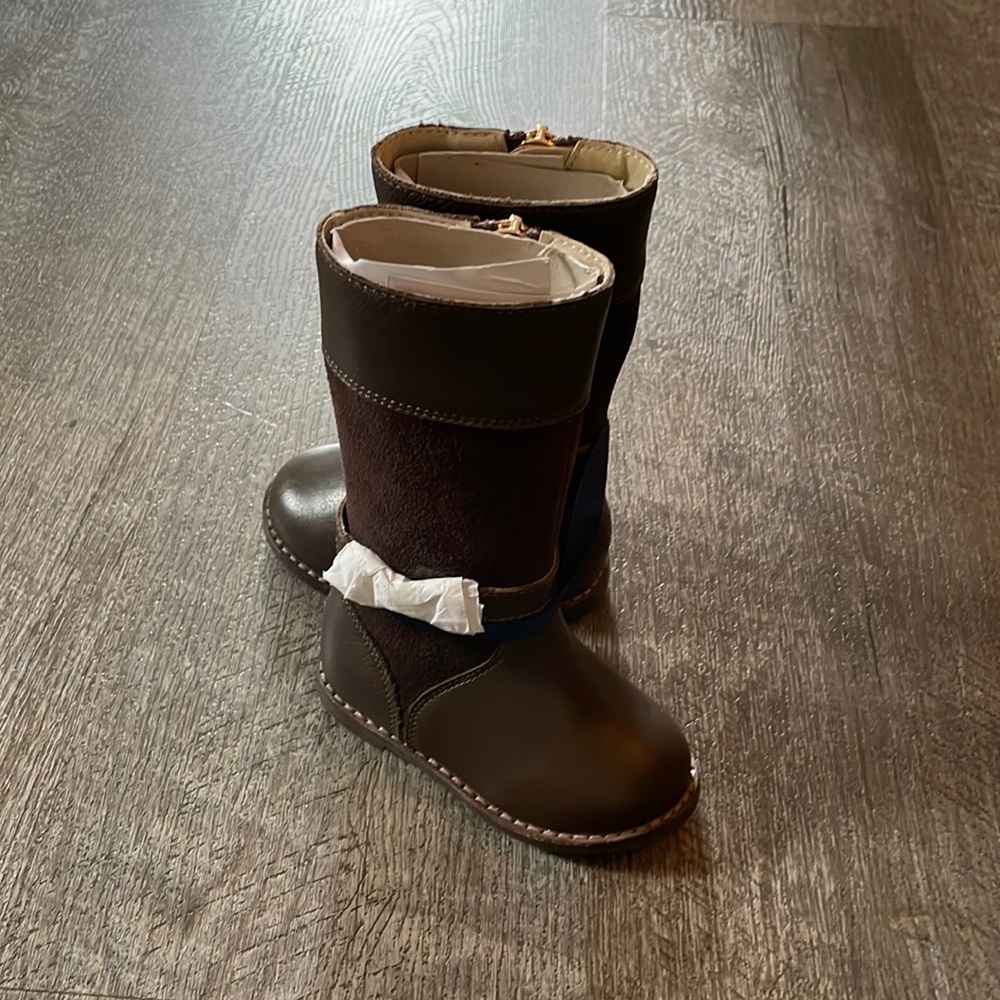 Janie and Jack Brown Riding Boots - Size 4